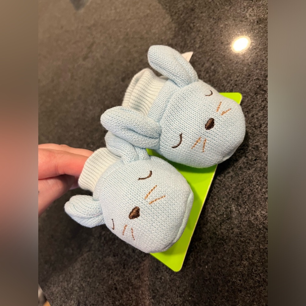 Baby Booties Shoes Slippers Bunny Design Floppy Ears One Size New In Packaging